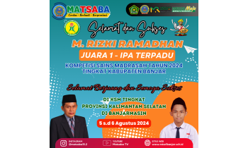 Siswa MTsN 1 Banjar Juara 1 KSM Tahun 2024 Tingkat Kabupaten Banjar